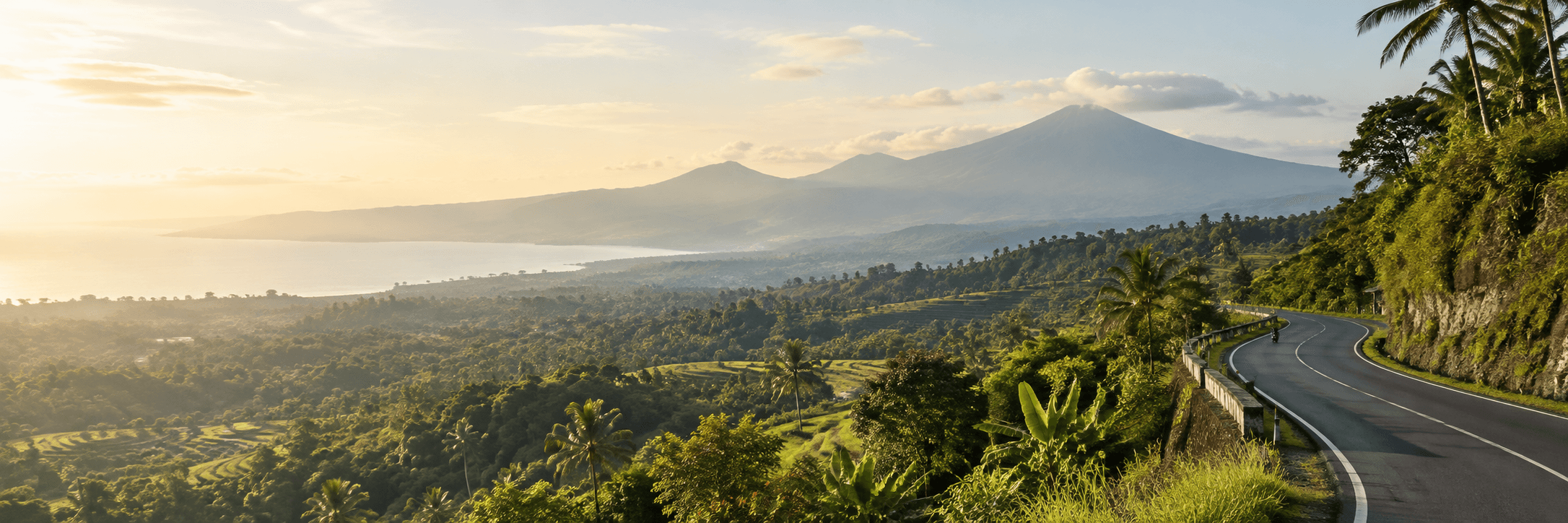 Pemandangan Indonesia yang melambangkan pertumbuhan bersama